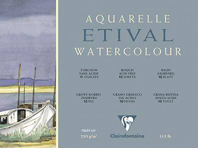 Etival Aquarellblock, rau/96560C 18x24cm rauh 250g