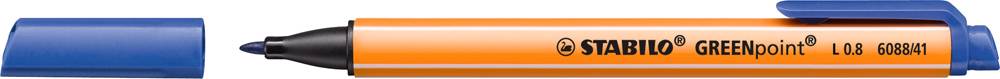 Stabilo Faserschreiber GREENpoint/6088/41 0,8 mm blau