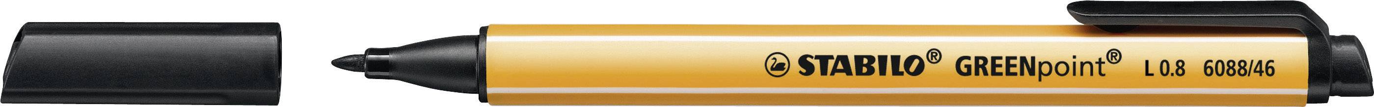 Stabilo Faserschreiber GREENpoint/6088/46 0,8 mm schwarz