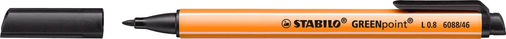 Stabilo Faserschreiber GREENpoint/6088/46 0,8 mm schwarz