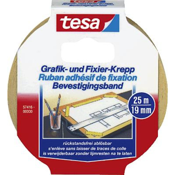 TESA 57416-00000-02 Kreppband (L x B) 25m x 19mm 1St.