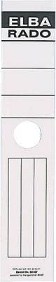 Elba Rückenschilder für Hängordner/04407WE 59mm weiß Inh.10