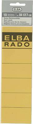 Elba Rückenschilder/04617GB gelb Inh.10