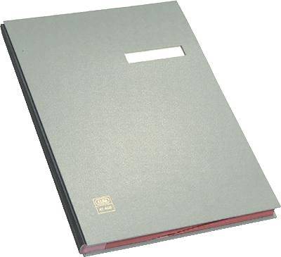 Elba Unterschriftenmappe 41403GR DIN A4 Anzahl der Fächer:20