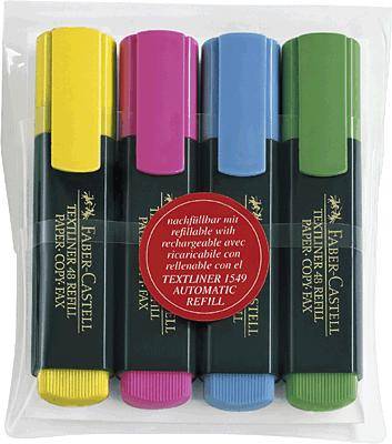 Faber-Castell Textmarker TEXTLINER 48 154821 1-5mm rot