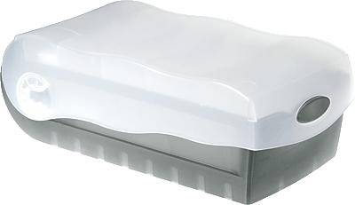 HAN Karteibox Croco/998-693 A8 quer transluzent grau Kunststoff