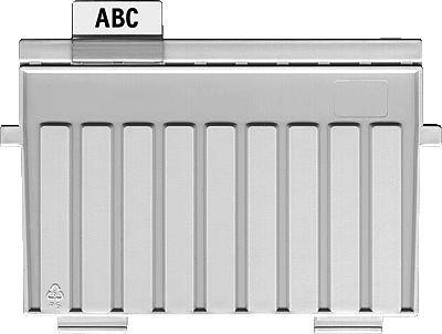 HAN HAN Stützplatte für Karteikästen 9024-11, lichtgrau, Kunststoff,