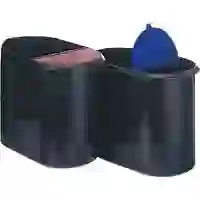 Helit H6103993 Papierkorb 29l Kunststoff Schwarz, Blau 1St. Helit H6103993 Papierkorb 29l Kunststoff Schwarz, Blau 1St.