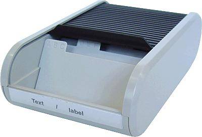 helit Visitenkartenbox/H6218098 schwarz/grau