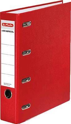 Herlitz Doppelordner PP A5, rot/10842268