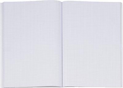 Ein offenes Notizbuch mit karierten Seiten, bereit zum Schreiben oder Skizzieren.