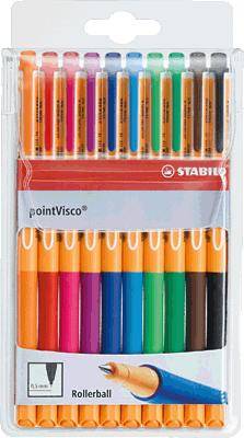 STABILO Tintenroller pointVisco 1099/10 0,5mm sortiert 10 St./Pack.