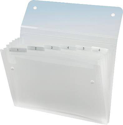 Rexel 2102033 DIN A4 Anzahl der Fächer:6 Transparent 6 Teile