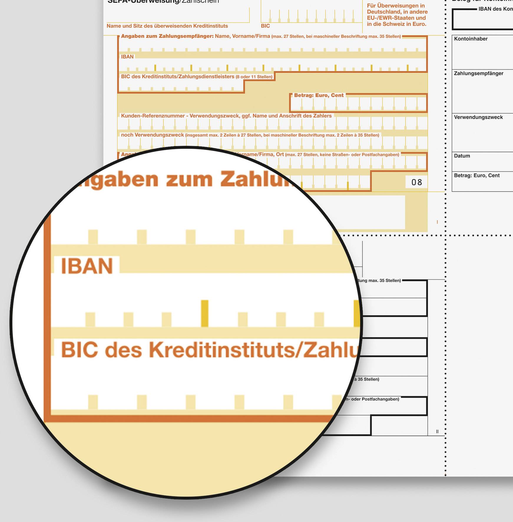 Sigel Überweisung Formular SEPA-Überweisung DIN A4 Anzahl der Blätter: 100 ZV570