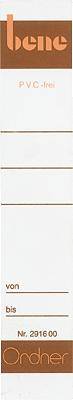 Bene Einsteckrückenschilder/291660 schmal Inh.10