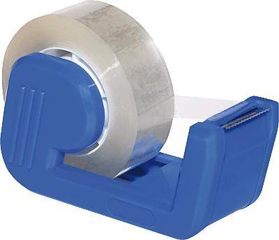 Klebebandabroller bis 33mx19mm gefüllt mit Klebefilm glasklar