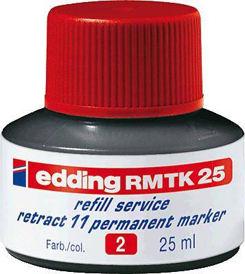 Edding e-MTK 25 refill service perm. marker/4-MTK25002 rot Inhalt 25 ml