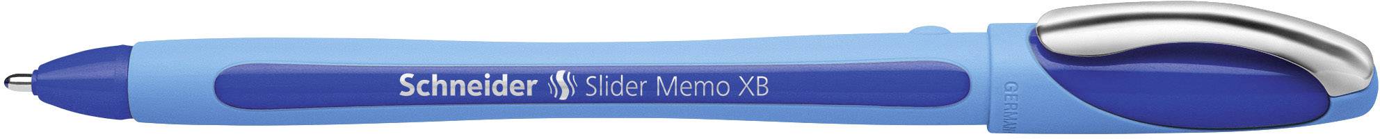 Schneider Schreibgeräte Slider Memo XB 150203 Kugelschreiber 0.5mm Schreibfarbe: Blau