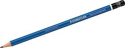 STAEDTLER Bleistift Mars Lumograph 100-B 17,5cm B Schaft blau