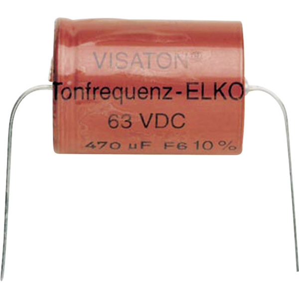 Visaton Bipolar Elco 470 UF Lautsprecher-Kondensator 470 µF