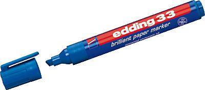 edding Pigmentmarker 33 4-33003 1-5mm Keilspitze blau