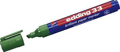 Pigmentmarker edding 33 brilliant paper marker nachfüllbar 1-5mm grün