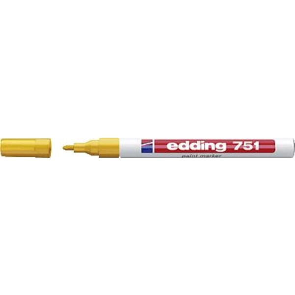 Edding 751 paint marker 4-751005 Lackmarker Gelb 1 mm, 2mm Edding 751 paint marker 4-751005 Lackmarker Gelb 1 mm, 2mm