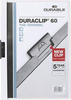 Durable DURACLIP 60 DIN A4 Weiß