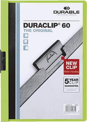 Durable Klemmmappe DURACLIP 60 220905 DIN A4 Grün