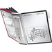Durable Sichttafelwandhalter SHERPA WALL 10 - 5631 Rot, Schwarz DIN A4 Anzahl der mitgelieferten Sichttafeln 10