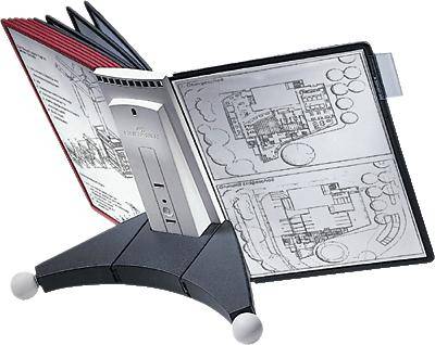 Durable Sichttafelständer SHERPA® TABLE 10 Rot, Schwarz DIN A4 Anzahl der mitgelieferten Sichttafeln 10
