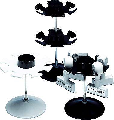 WEDO Stempelträger 6-fach, rund, schwarz (61021068)