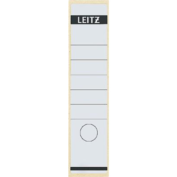 Leitz Rückenschilder breit/lang Großpackung/1640-10-01 61x285mm weiß Inh.100