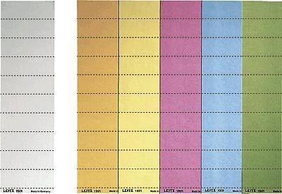 Leitz Beschriftungsschilder/1901-00-55 60x21mm grün 120g/qm Inh.100