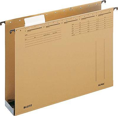 Leitz ALPHA Hängesammler/1941-00-00 6,0cm naturbraun 320g/qm