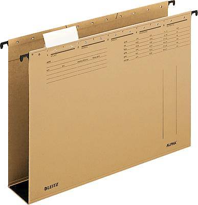 Leitz ALPHA Hängesammler/1946-00-00 6,0cm naturbraun 320g/qm