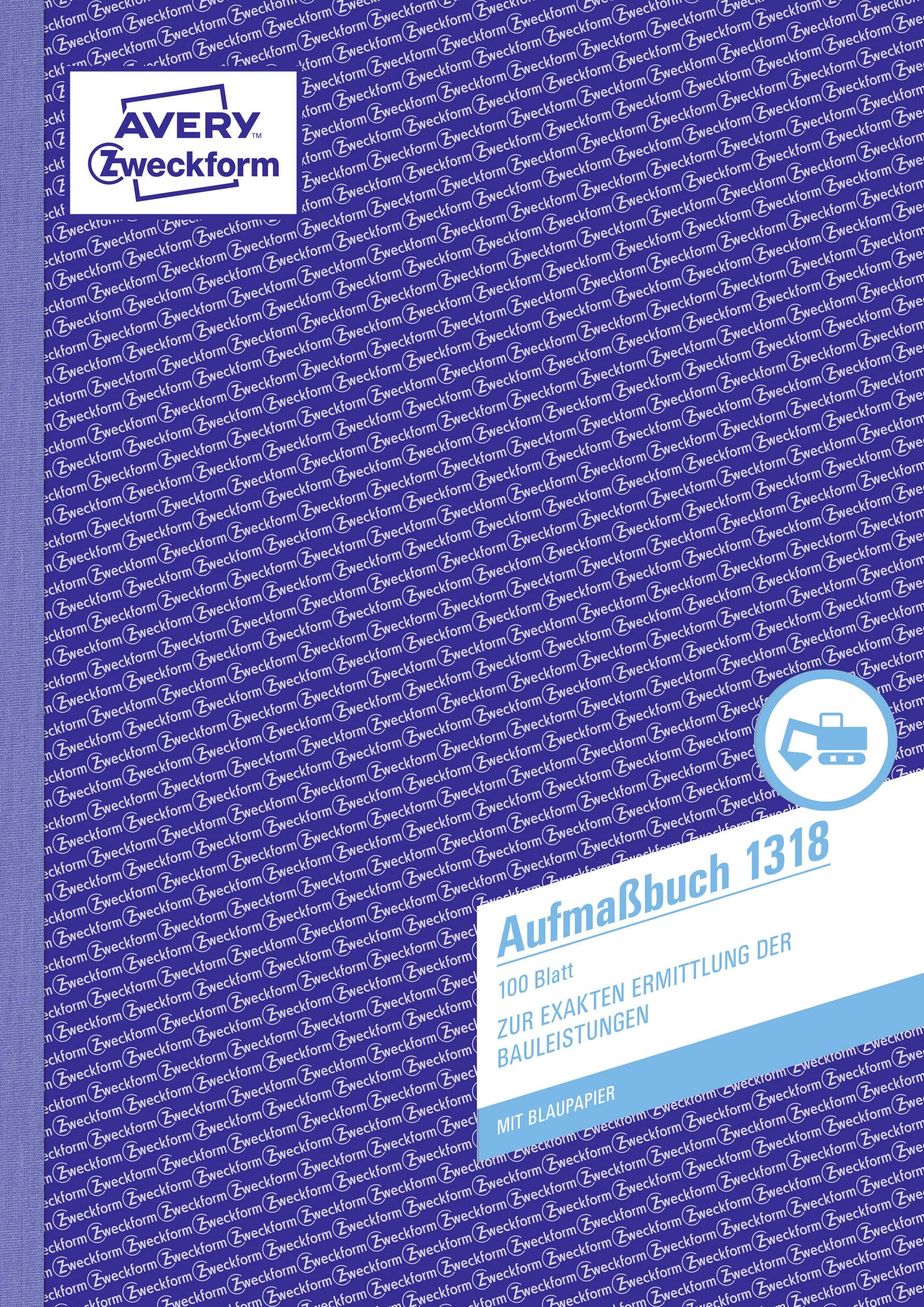 Avery Zweckform Aufmaßbuch 1318 DIN A4 100Blatt