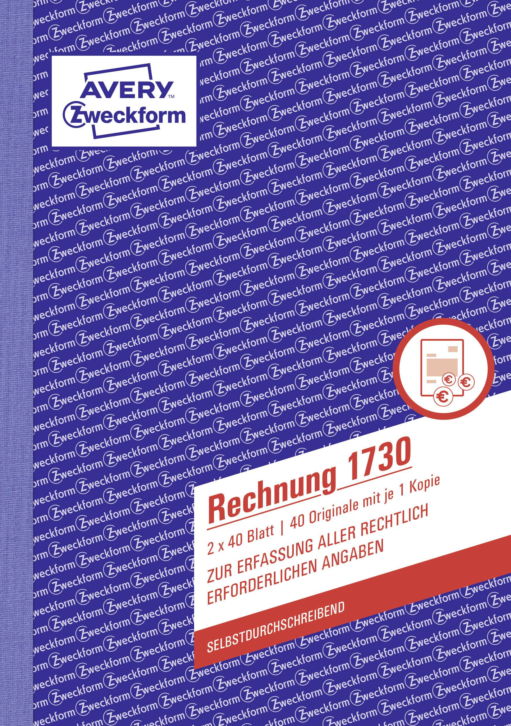 Rechnung,DIN A5,2x40 Blatt