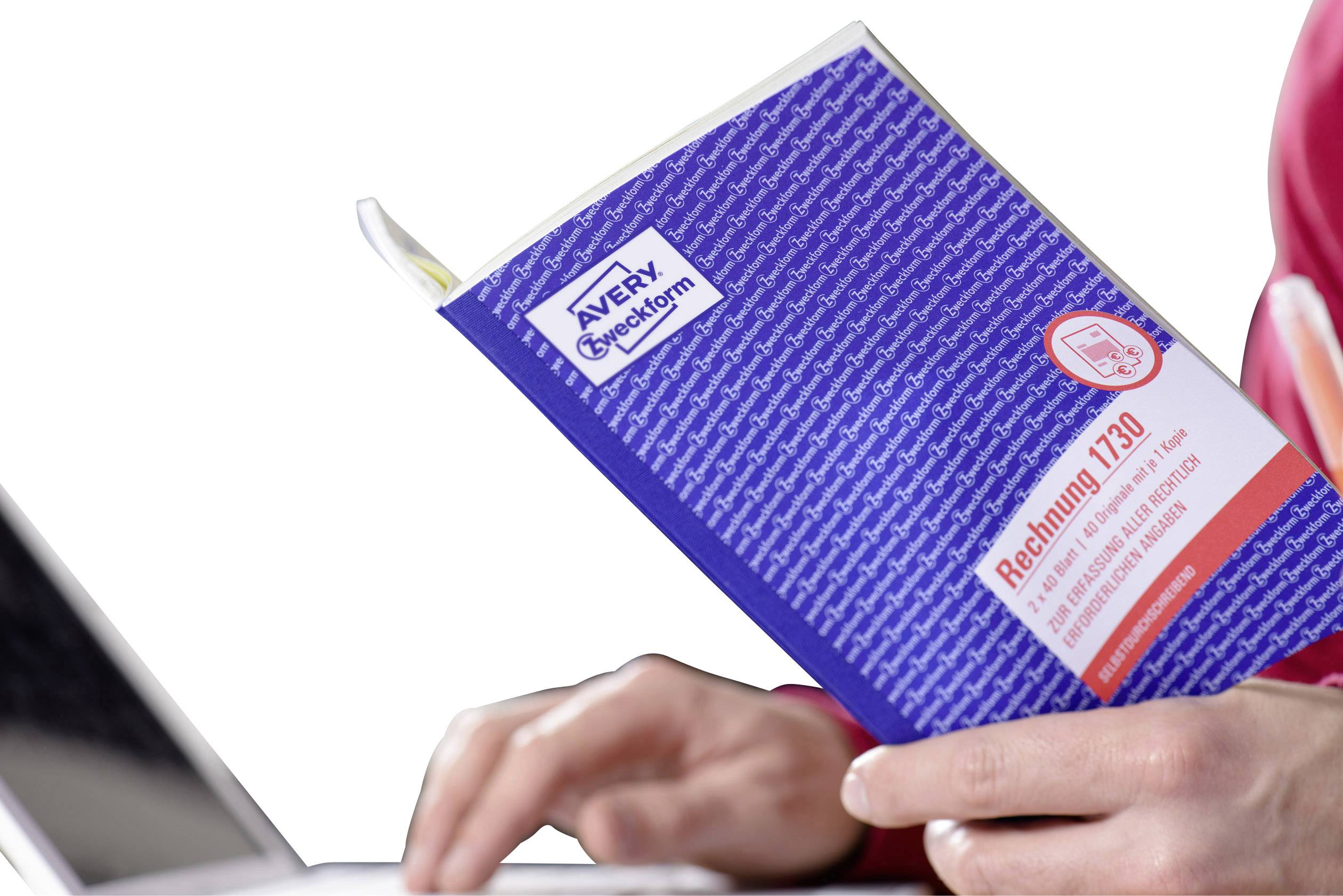 Avery Zweckform 1730 Rechnung, A5, selbstdurchschreibend, 2x40 Blatt