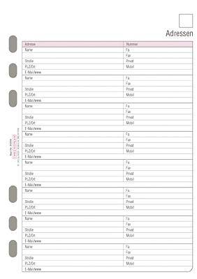 Formblätter Adressen A5