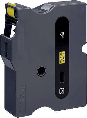 Brother Schwarz, Gelb - Rolle (1,8 cm) laminiertes Band - für P-Touch PT-7000 -