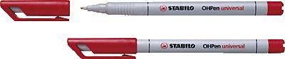 STABILO Folienstift 852 OHPen universal F non-permanent 852-40 Rot