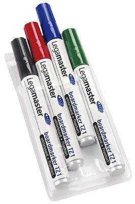 Legamaster boardmarker TZ 1 7-110094 Windowmarker Rot, Blau, Grün, Schwarz 4 St.