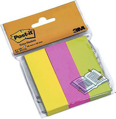 Post-it® Haftstreifen Page Marker 25 x 76 mm 671-3 25x76 mm neon sortiert Inh.300