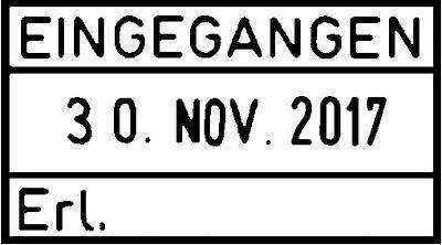 trodat Datumstempel Eingegangen / Erledigt/2910P03B4 54x24mm