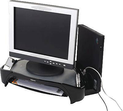 Fellowes Smart Suites Plus Monitor-Erhöhung Höhen-Bereich: 10 bis 13 cm Schwarz, Silber