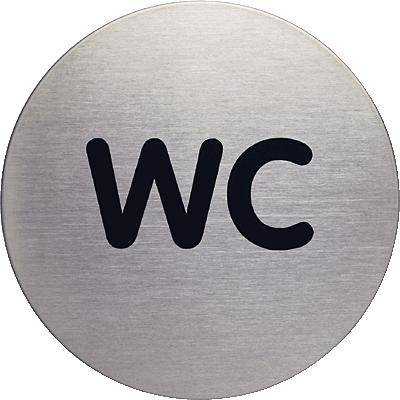 DURABLE PICTO - Schild - WC - rund - 83 mm (Durchmesser)