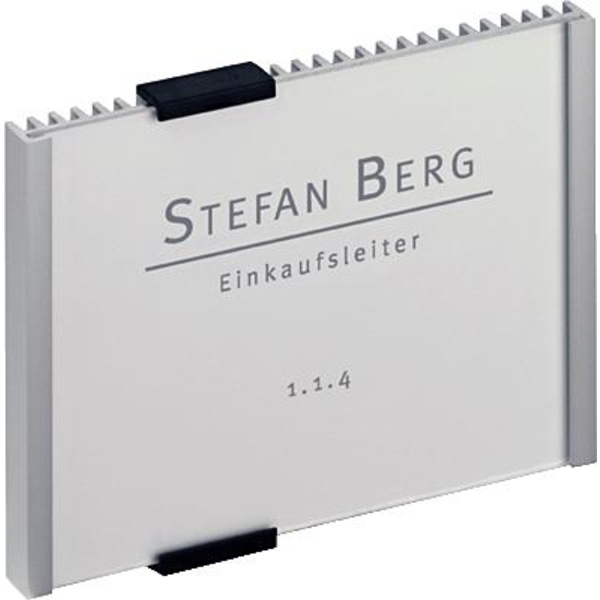 Durable Plaque de porte INFO SIGN - 4801 (l x H) 149 mm x 105.5 mm métallique, argent 480123