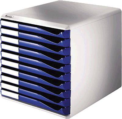 Leitz Schubladenbox 5281-00-35 Blau Anzahl der Fächer: 10 | SMDV