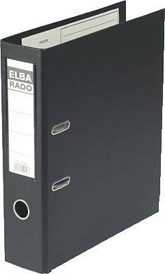 Ordner rado Plast A4 PVC 80mm breit schwarz